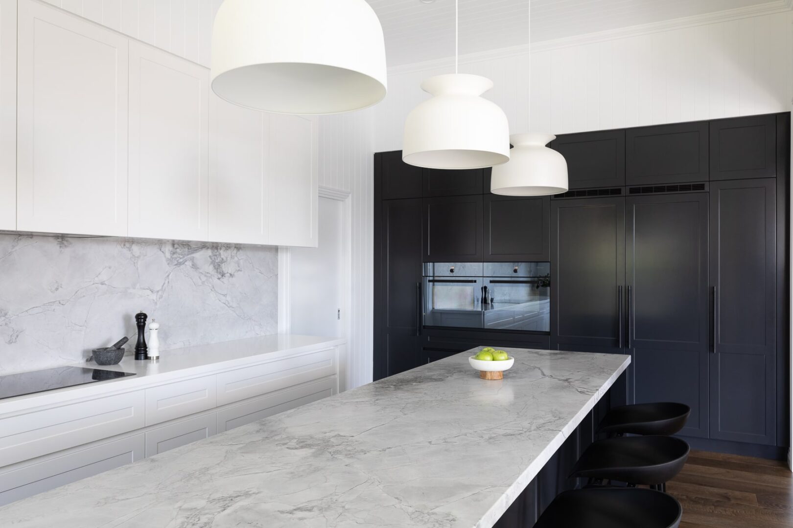 Marble Benchtops In The Kitchen, Contemporary Modern Leather Benchtops