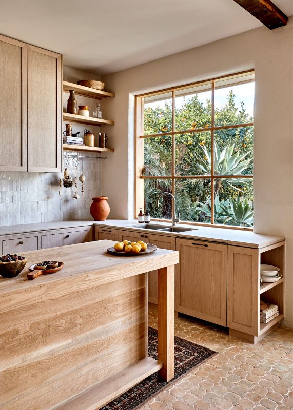 Studio Ezra Timber Kitchen Open Shelving Modern Scandi Nordic
